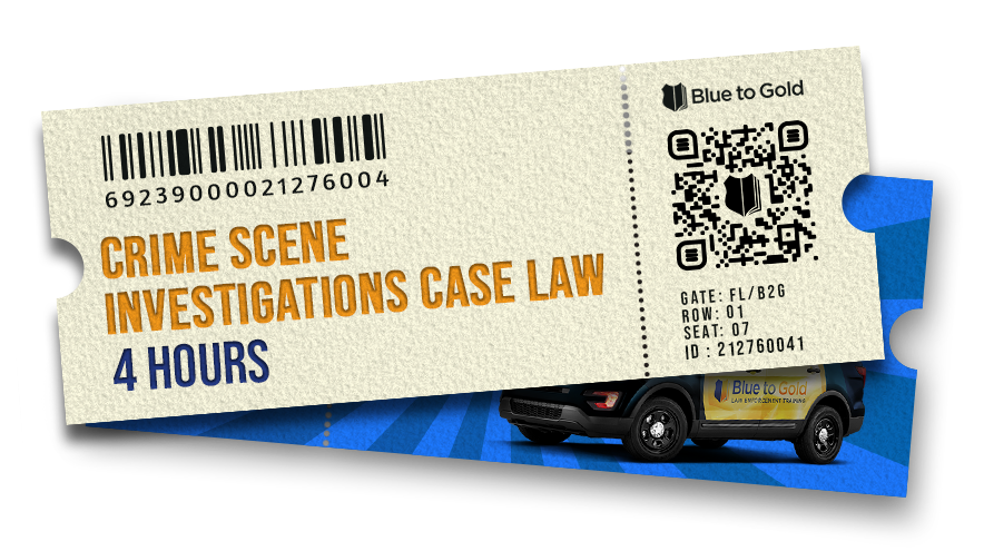 Crime Scene Investigation Case Law course ticket
