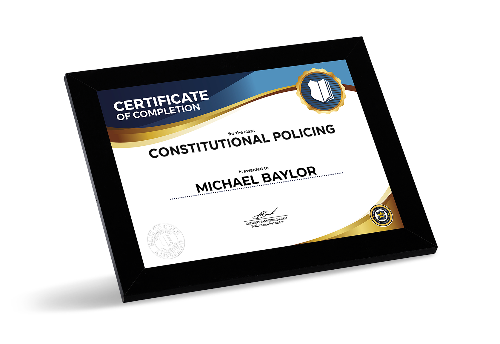 Constitutional Policing certificate