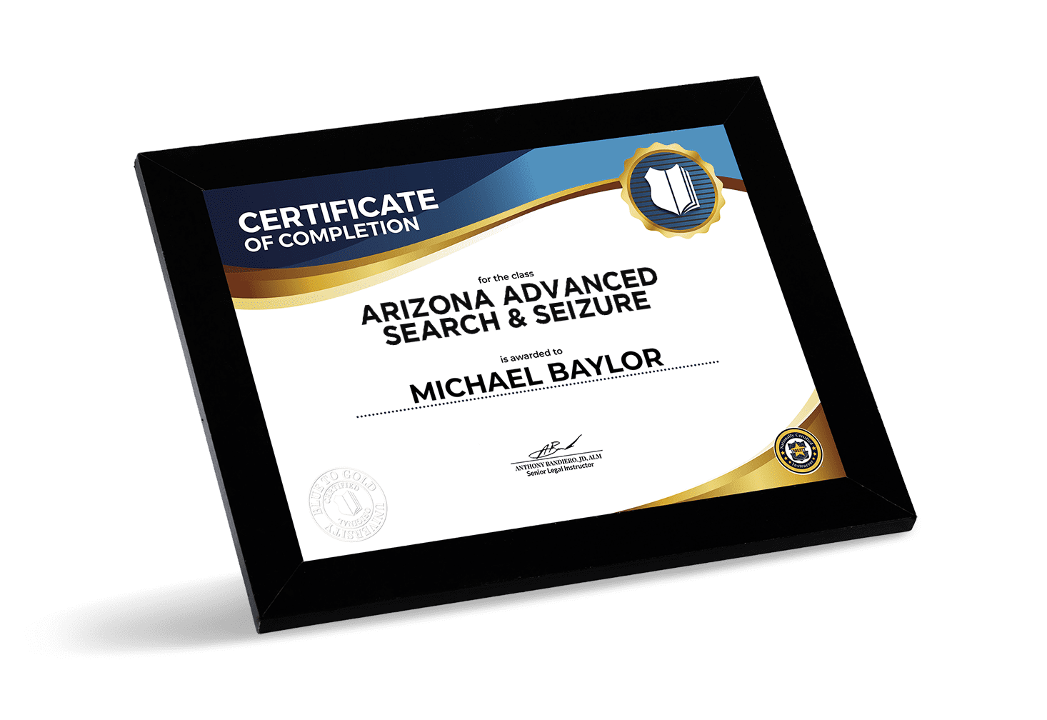 Arizona Advanced Search & Seizure certificate